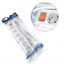 GVP 코드 비교환형 멀티콘센트 6구 1.5M 멀티탭고용량 멀티어댑터 여행용멀티탭