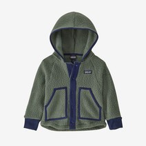 파타고니아키즈 양털 후리스 카키 레트로 파일 유아 재킷 아우터 K Retro Pile Jacket