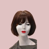 텔리위그 미디움볼륨매직 통가발 100% 인모, 밝은갈색, 1개