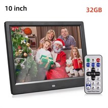 디지털액자 포토키오스크 키오스크제작 DID시스템 키오스크매장10 인치 디지털 사진 프레임 1024x600 HD, 09 32GB Black_01 EU 플러그