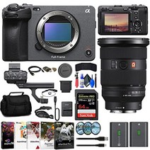 소니 fx3 풀프레임 시네마 카메라(ilme-fx3) fe 24-70mm 렌즈 + 64GB 메모리 카드 + 필터 키트 + 가방 + np-fz100 호환 배터리 + 카드 리더기 +
