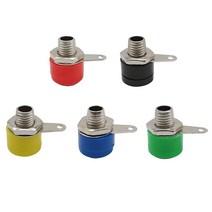 25 개/몫 5 색 4mm 바나나 바인딩 포스트 여성 소켓 플러그 잭 어댑터 DIY 레드 블랙 그린 옐로우 블루, 한개옵션0
