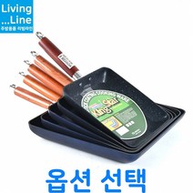 계란말이용 사각 후라이팬 IH 인덕션 겸용 업소용 프라이팬 에그팬 대형 계란팬 볶음요리 업소용 멀티팬 샌드위치 계란후라이팬 피자팬, [LL] 킹스타 인덕션 사각 후라이팬-중