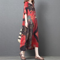 해외여행여름옷 동남아 원피스 쉬폰 빅사이즈 루즈핏 휴양지