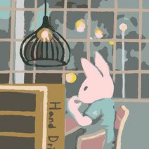 모모픽스페인팅 DIY유화그리기 25x25cm 소형, B34 밤카페