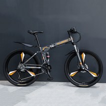 의풍인스 BUBA MTB자전거 경량 21속 24인치 26인치 접이식자전거 ZXC02, 화이트 블루_21단_26인치