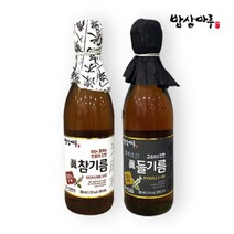 [밥상마루] 참기름+들기름350ml 총2병, 단품