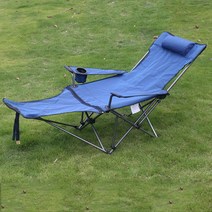 Z3JC 아웃도어 캠핑 비치 접이식 의자, 10.탈부착 가능한 풀 블루 (수납용 가방 베개)