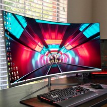 모니터 컴퓨터 4K 24 27 32인치 2K 144HZ ips 표면 hdmi HD, 27 커브드 블랙 2K 240HZ