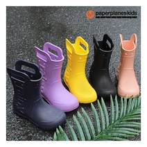 [페이퍼플레인키즈] 핸들 키즈 레인부츠 아동 장화 여아 남아 유아 주니어 초등 학생 학교