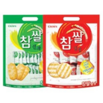 크라운 참쌀설병 + 참쌀선과 쌀스낵 세트, 1세트