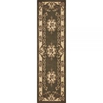 KAS 오리엔탈 러그 코린티안 컬렉션 Aubusson 원형 러그, 2 ft 2 in x 7 ft 11 in