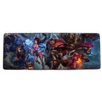 롤 LOL 디자인 마우스 패드 79종 시리즈 리그 오브 레전드 장패드 3mm 두께, 900x400mm + 3mm개, 마룬 스트라이크