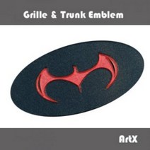 ArtX 이글스 마크 로고 순정교체형 럭셔리 엠블럼 NO.17(그릴/트렁크엠블렘), 블랙펄, 레드펄, A