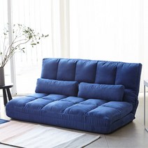 베스트리빙 와퍼패브릭 더블 소파 겸 침대 베드 2color, 네이비