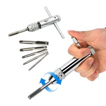 T자형 탭핑 탭핸들 핸드탭 나사산 나사선 가공 나사탭 내기 탭드릴 드릴탭 탭핑기 드릴날, 손잡이