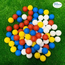 KOFULL 골프 플라스틱 연습 골프공 50P 실내외 연습용 플라스틱 연습공, 혼합색상