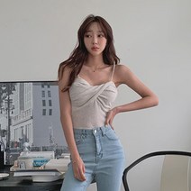 떳다그녀 프이비 꼬임 린넨 슬리브리스