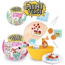 국내출고 MGA 미니벌스 미니버스 캡슐 메이크 잇 미니 푸드 카페 시리즈 Miniverse Make It Mini Food DIY 모형음식 만들기, 핑크푸드