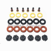 6세트 연료 인젝터 수리 키트 0280150440 13641703819 BMW E60 E39 520i E36 자동차 교체 AY-RK004