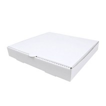 크라운포장 무지화이트 12인치 사각 피자박스 40매 310x310x45mm 일회용 배달 통 고급 포장 용기, 무지 화이트, 40개