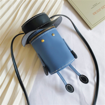 오꿈 가죽가방만들기 키트, 깡통로봇blue, 1봉