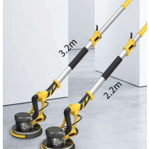 벽샌딩기 퍼티연마 목재 마루 전동평삭기 시멘트벽, 2.2m사포 6장 이중 에어덕트 초경량미디엄