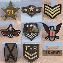 5+1 [밀리터리]까미샵 DIY 견장 리폼 마크 밀리터리 브로치 와펜 케릭터 코사지 패치 해골 이모티콘 3D와펜 단추 이모티콘, 1매, 밀리터리-003