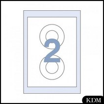 KDM C-3011 세모네모 CD라벨(30매) 라벨지