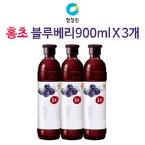 청정원 홍초 바이탈플러스 블루베리, 900ml, 3개