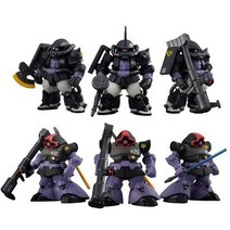 FW GUNDAM CONVERGE:CORE 블랙 삼연성 고기동형 자쿠 II&돔 세트