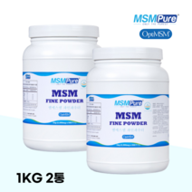 엠에스엠 가루 MSN 엠에스엔 관절 연골 영양제 식이유황 파우더 대용량 1kg 2통