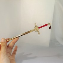 비녀 새로운 펑크 루비 펜던트 칼 머리핀 복고풍 여성 한국 간단한 헤어 스틱 소녀 스타일 접시 액세서리