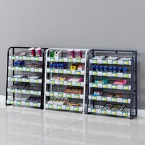 미니 메쉬 선반 약국 편의점 PC방 진열대 매대 상품, 화이트 길이 60 너비 15 높이 90