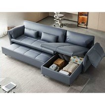 거실 패브릭 소파 침대 수납 가구 세척가능, (그레이)2.99m 좌측2인+우측1인