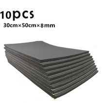 8mm car sound deadener mat noiseproof bonnet insulation deadening for hood engine firewall heat foam, 10개
