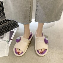 귀여운 과일모양 봄여름 거실 실내화 이쁜 슬리퍼D17, 베이지