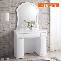 퍼스웰 웨이브 자연무늬목 도장마감 화장대BS_013, 월낫