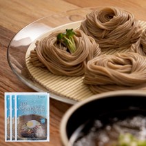 의령소바 냉메밀소바 3인분 세트 (동치미냉육수3봉지 + 메밀국수건면1봉지) 냉모밀 시원한 여름철 별미, 3개
