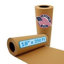 미국 제조 | 벌크 밸류 45.7cm x 106.7m(18인치 350피트) Reli. 브라운 정육점 페이퍼 롤 바베큐용 식품 등급 크래프트 종이 고기 훈연용 무왁스 포장 훈연(브라