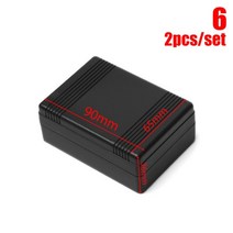 분전함 배전반 가리개 크기 플라스틱 방수 커버 블랙 하우징 악기 케이스 플라스틱 전자, 2개 스타일 6