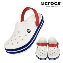 크록스 CROCS 남여공용 크록밴드 클로그 11016-11I 화이트