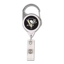 WinCraft NHL Pittsburgh Penguins Retractable Premium Badge Holder Team Color One Size, 1