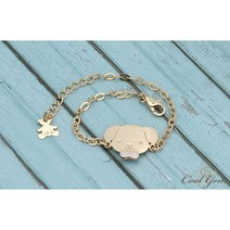 [쿨젬] 14K 리본퍼피 미아방지 팔찌, 14K로 제작