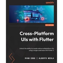 (영문도서) Cross Platform UIs with Flutter: Unlock the ability to create native multiplatform UIs using ... Paperback, Packt Publishing, English, 9781801810494