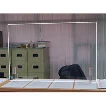 [∂LL7] (아크릴민원칸막이) 식당 은행 카운터 파티션 공공 가림막 회의 비말 투명판 방지 학생 가림 기관_h§eEA, §ff_1000 x 590 x 3T