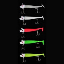 민물루어낚시 축광헤드 갈치웜 5g 미끼 낚시미끼, 단품