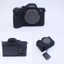 소니 A7M4 카메라 실리콘 젤리 케이스 보호커버, A7M4 (M4) 블랙