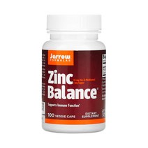 Jarrow Formulas Zinc Balance 자로우 포뮬러스 징크 아연 밸런스 15mg 100캡슐, 100정, 1개