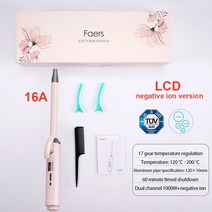 봉고데기 미니고데기 무선고데기 뽕고데기 Faers 전문 고데기 9mm/13mm/16mm 미니 세라믹 헤어 컬러 LCD 디, 03 16mm_01 미국